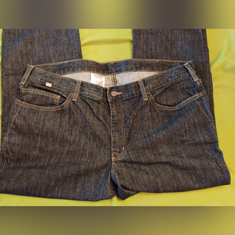 Carhartt FR Flame Resistant CAT 2 2112 Dark Blue Denim Jeans Size 20P - Picture 4 of 12